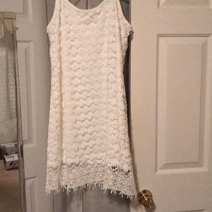 White lace dress